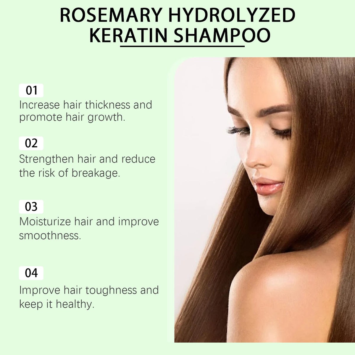 Hoegoa Rosemary Volumizing Shampoo Nourishing Moisturizing Herbal Scalp Care For Full Soft Shiny Hair Daily Use Gentle Formula