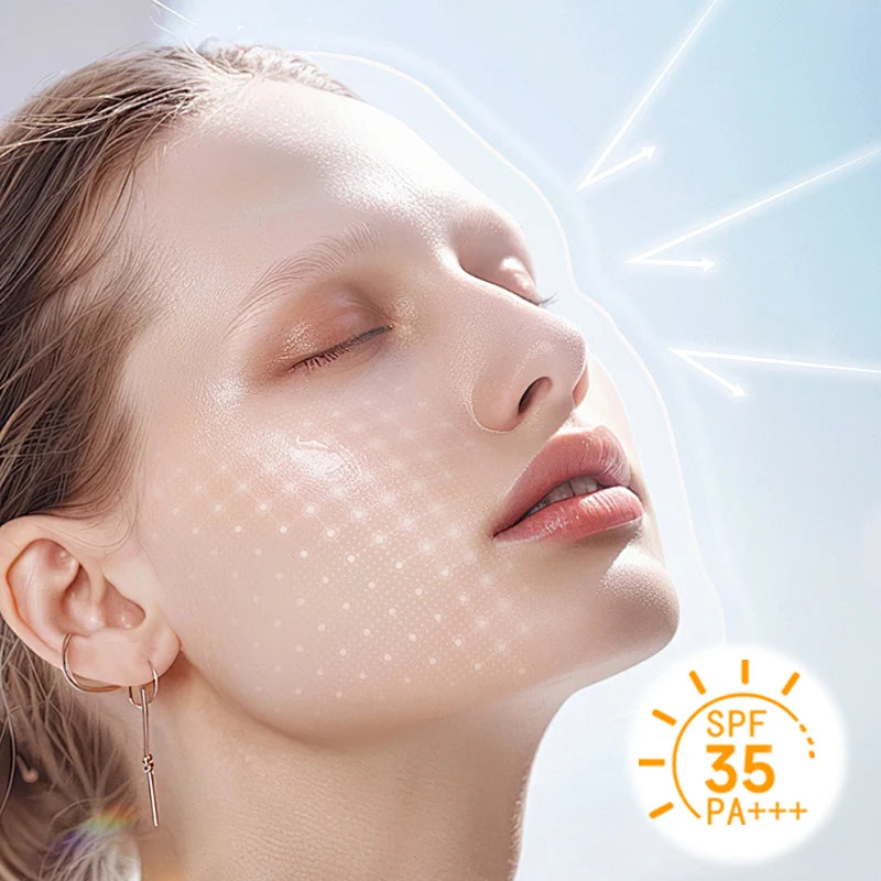 SPF30+Sunscreen Setting Powder - 24-Hour Oil Control, Long-Lasting Concealer, Waterproof, Sweat-Proof, Vitamin E
