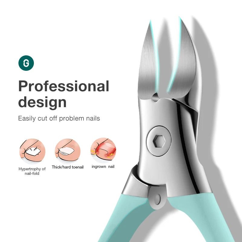 MR.GREEN Toenail Pincers Ingrown Nail Clippers Cutter Stainless Steel Pedicure Tools Thick Toe Nail Deep Into Nail Grooves