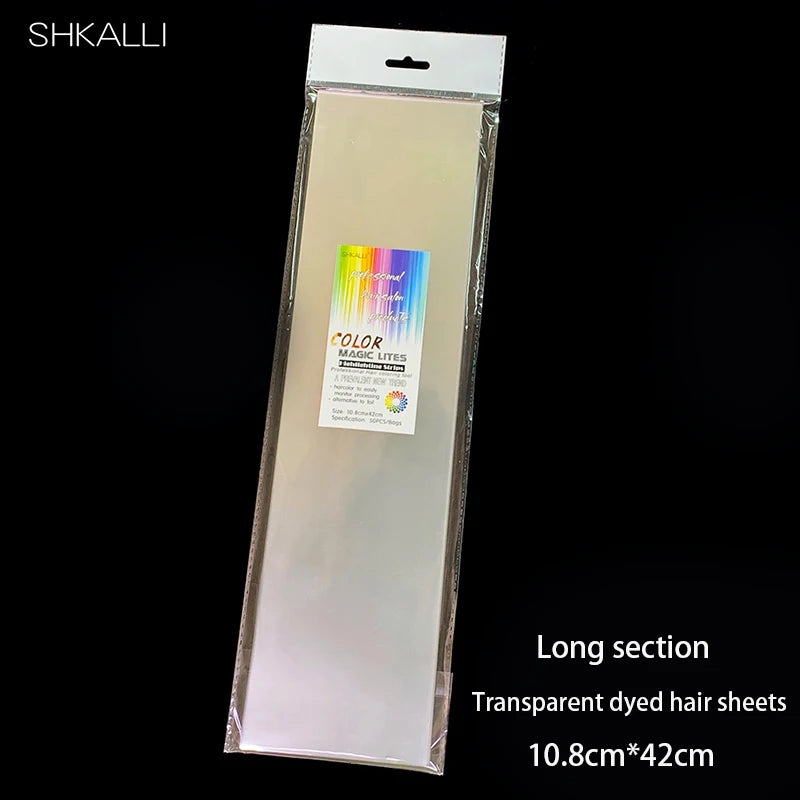 Balayage，Transparent Dye Hair Sheets，Professional Reusable Transparent Hair Coloring Meche Sheets，for Hair Dye, Hair Bleach
