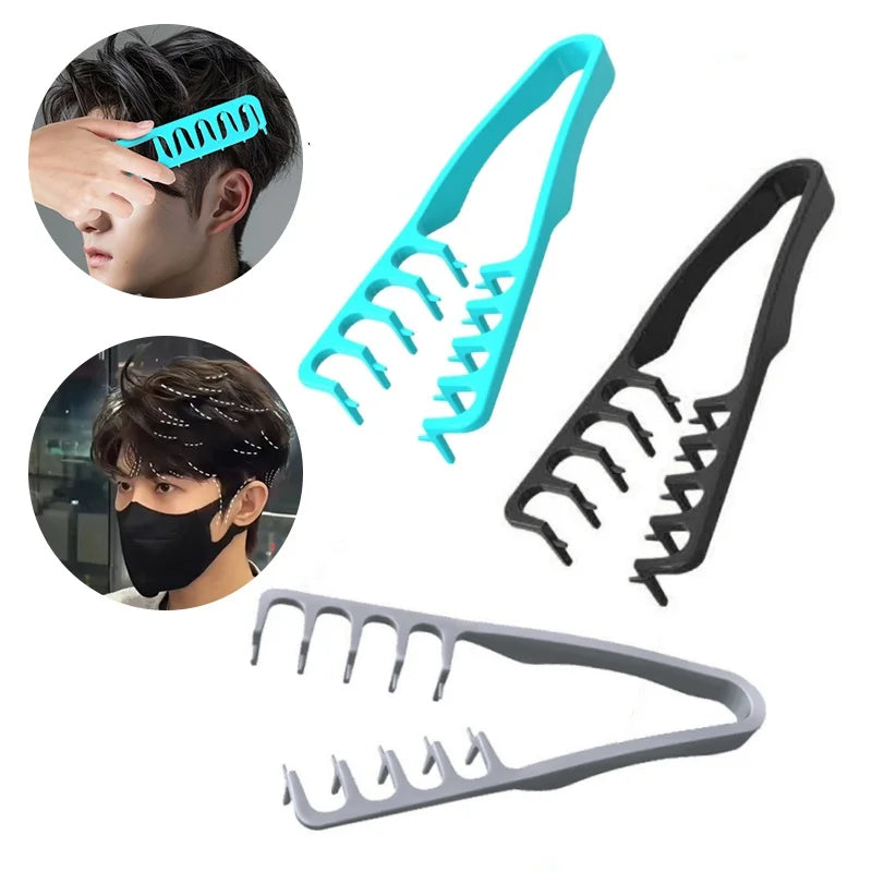 Volumizing Wide-Tooth Hair Styling Comb Curling Tools Fluffy Texture for Men Ideal for All Hair Types Hairstyling Tools