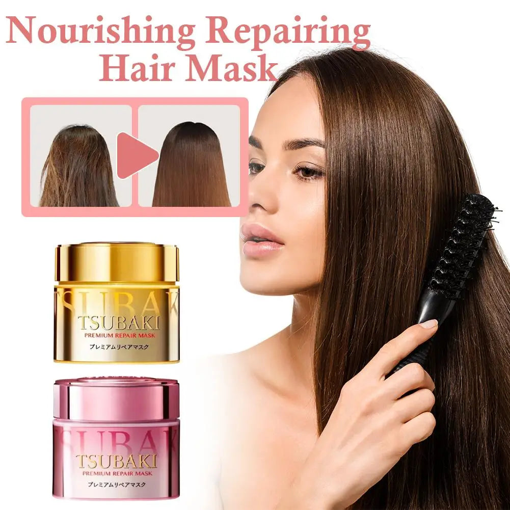 TSUBAKI Camellia Essential Oil Hair Conditioner Salon Grade Hair Repair Cream For Severely Damaged Hair Texture Premium Hairmask