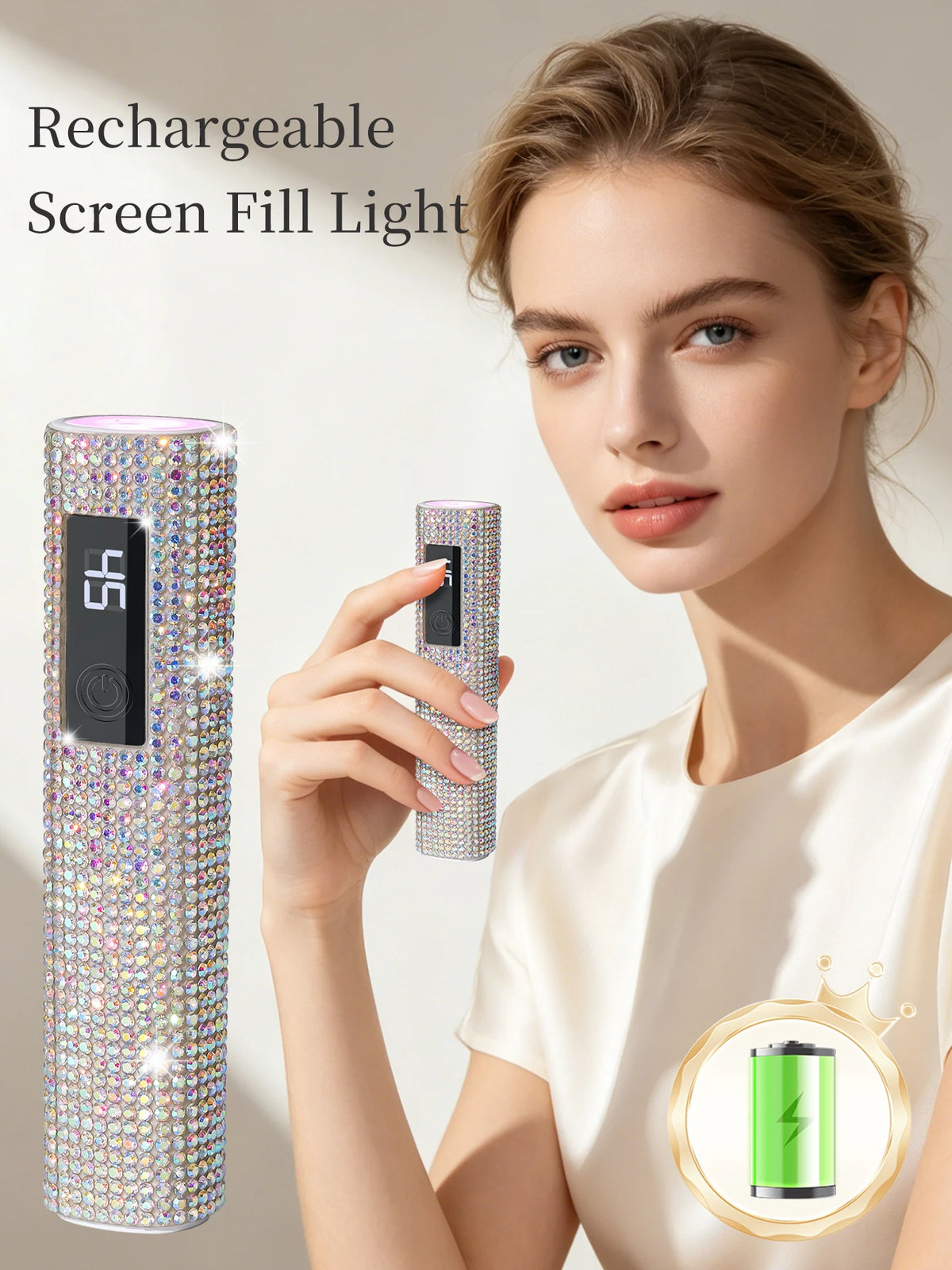 1Pc Mini On-Screen Display Handheld Nail Art UV Lamp For Gel Nails, Mini Nail Light, Portable LED Nail Lamp, USB Nail Dryer