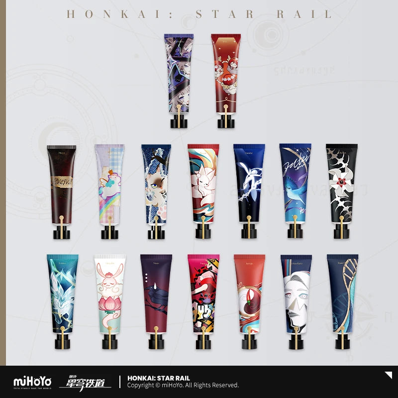 In Stock Original Honkai：Star Rail  Acheron Ruanmei Dr. Ratio  Feixiao Hand Cream Hand Lotion Hands Skin Care Anime Game Toy Ki