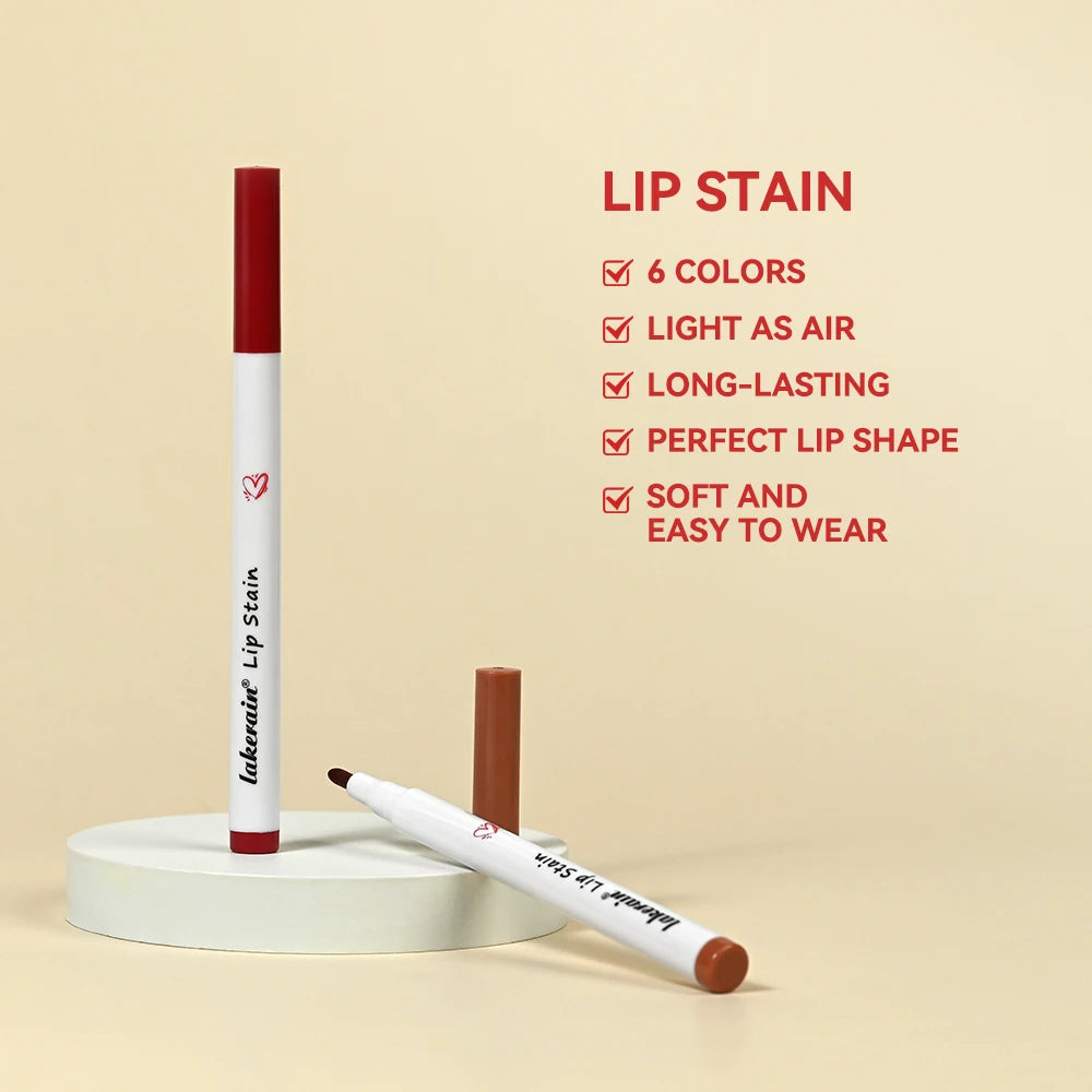 Waterproof Lip Stain Long Lasting Transferproof Lip Color Lightweight Liquid Lip Tint Easy To Apply Natural Daily Beauty Lip Makeup
