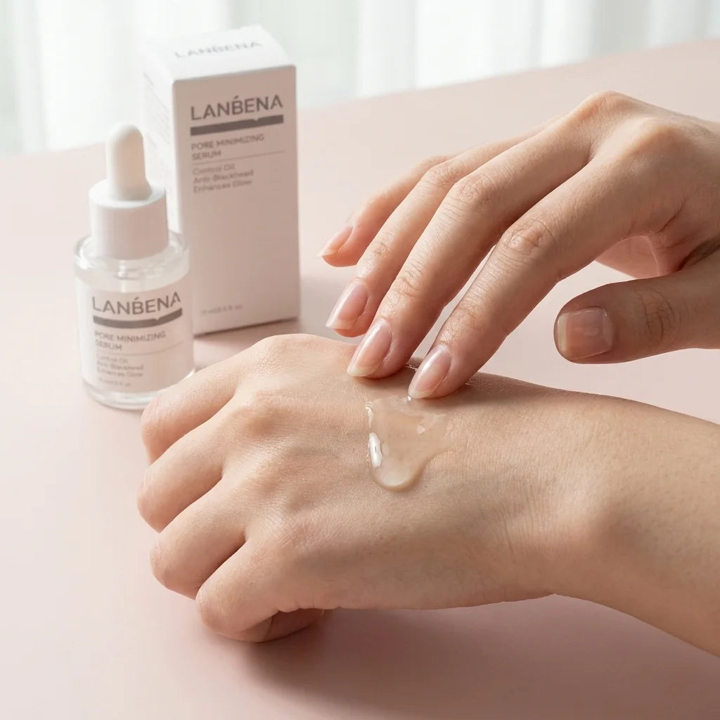 Pore Minimizing Serum Oil Control Anti Blackhead Deep Clean Pore Shrink Coarse Pore Brightening Facial Essence 30ml