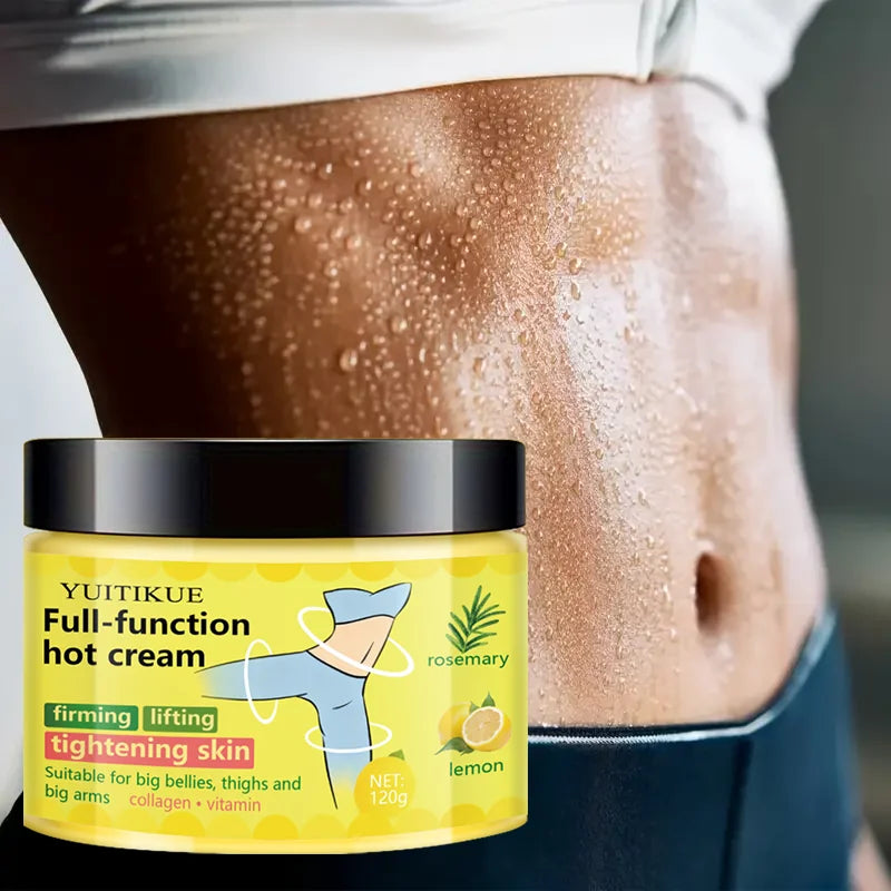 YUITIKU Multi-Function Hot Cream - Tightens and Lifts Skin, Suitable for Belly, Thighs, and Arms, Contains Collagen and Vitamins