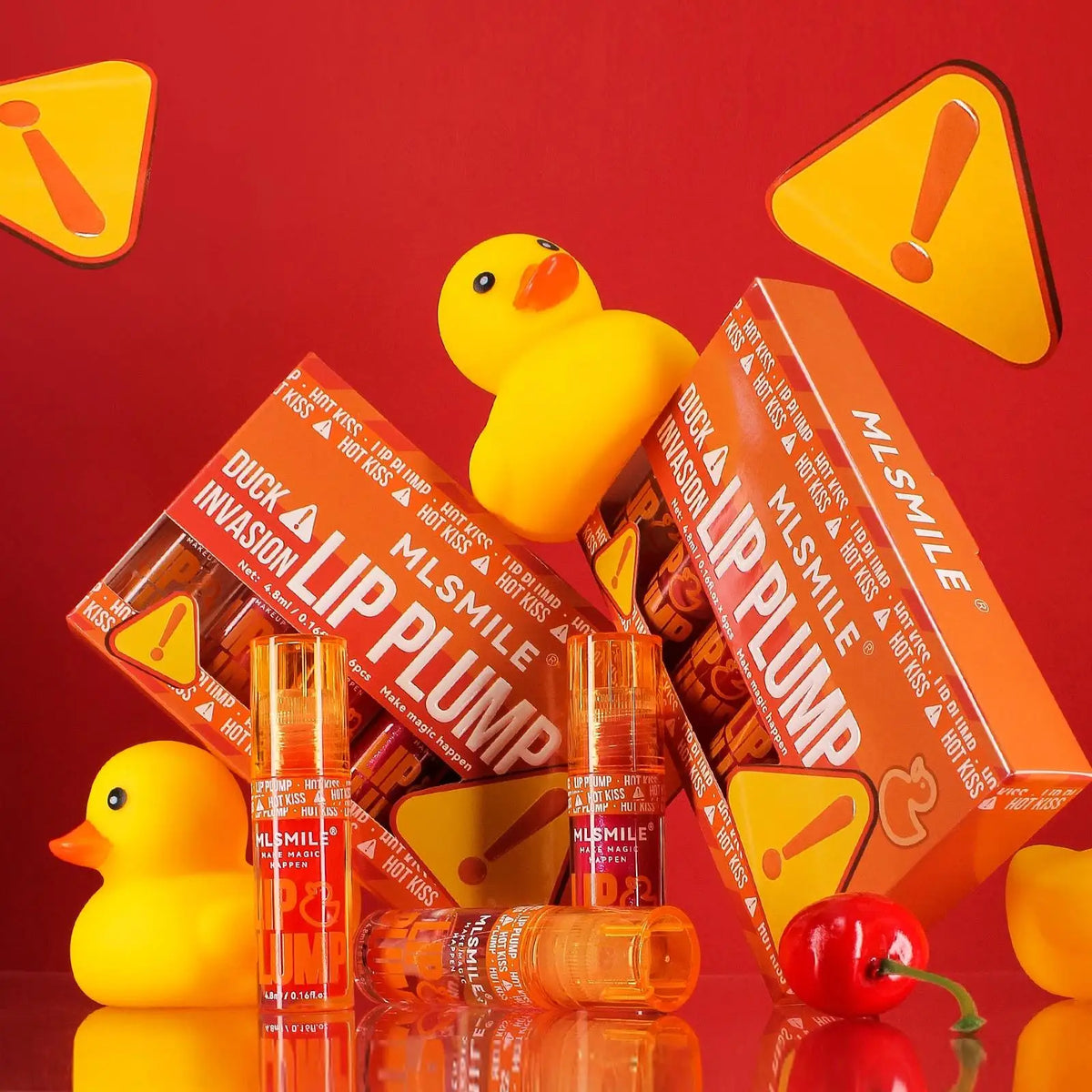 Lip Plumper Gloss Oil Moisturizing Mirror Finish Long Lasting Shine Fruit Scented Duck Mouth Liquid Lipstick Set
