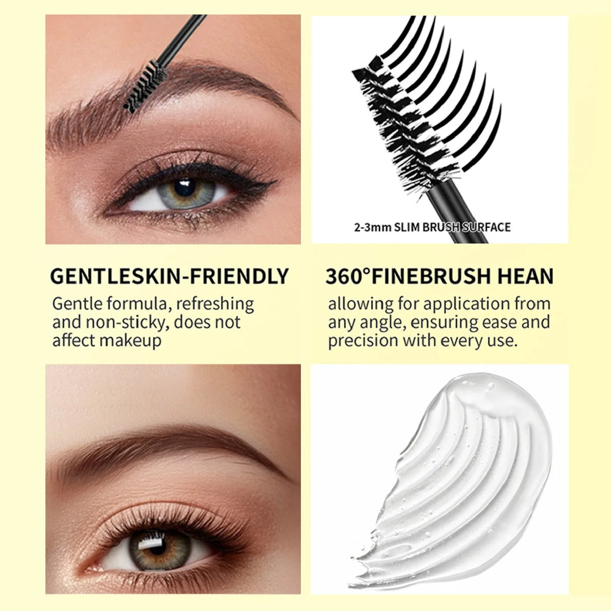 O'CHEAL Styling Eyebrow Gel 3D Feathery Wild Brow Wax  Double-end Waterproof Sculpt Soap Eyebrow Pencil Eye Makeup Cosmetics