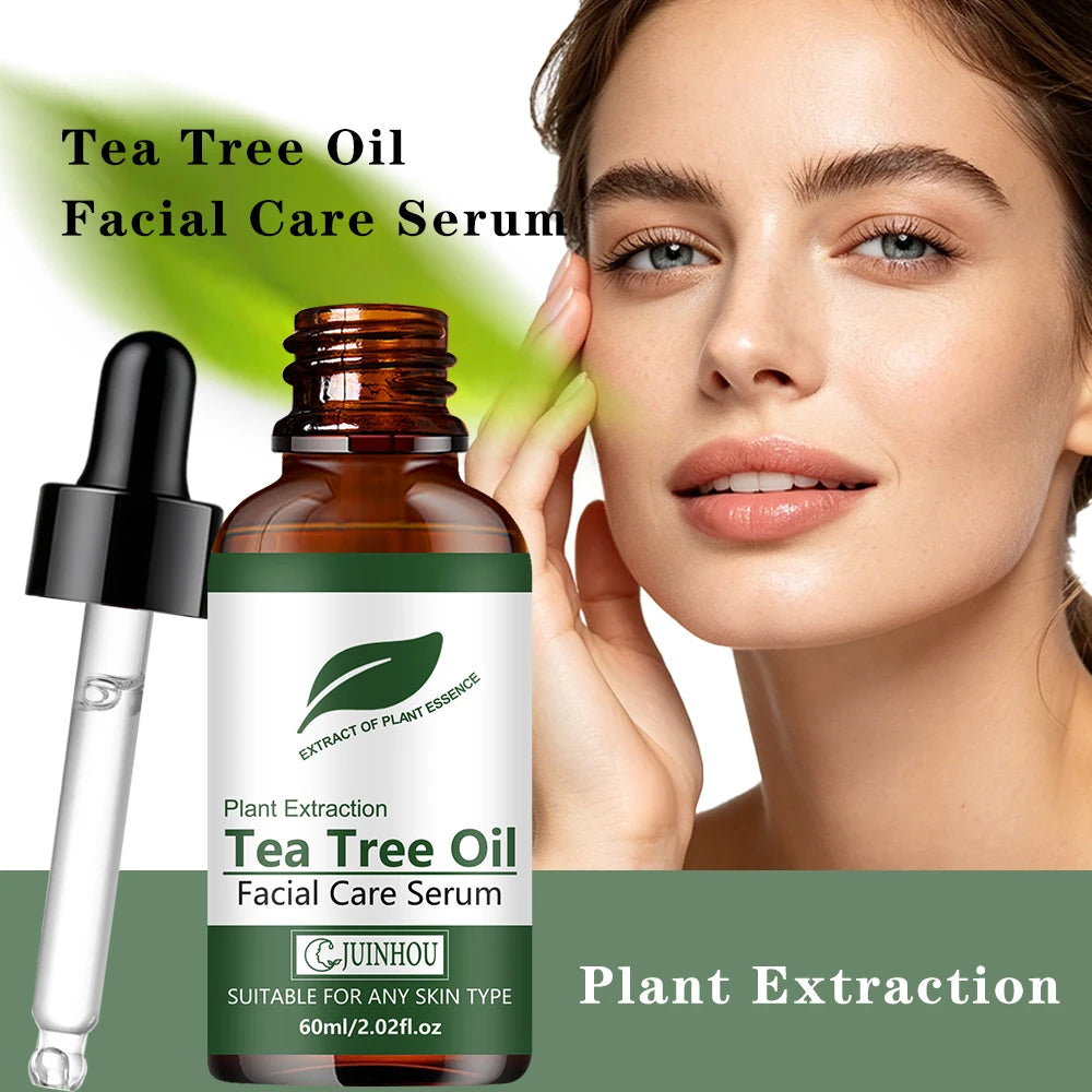 JUINHOU Green Tea Oil Hydration Facial Serum Cleans Brighten Smooth Skin Makes Skin Plump and Elastic Suitable for Everyone