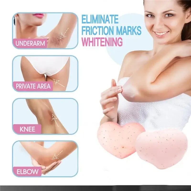 80g Rapid Skin Bleaching Cream Soap Armpits Underarm /Groin Whitening Peach Scented Feminine Intimate Wash Body Scrub