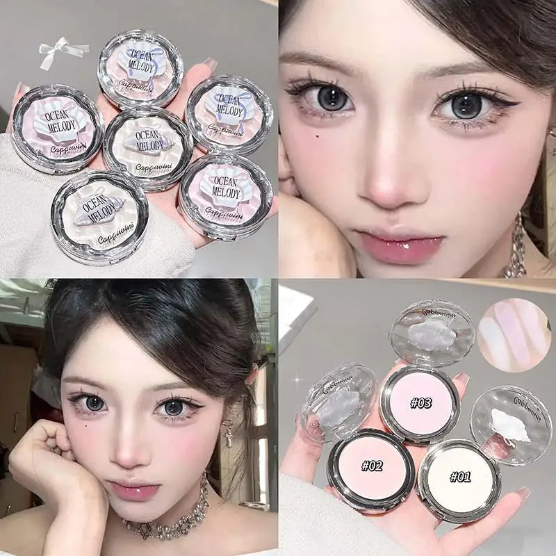 Natural Plump Highlighter Silky Smooth Fine Powder Texture Brightens the Face for Makeup Look