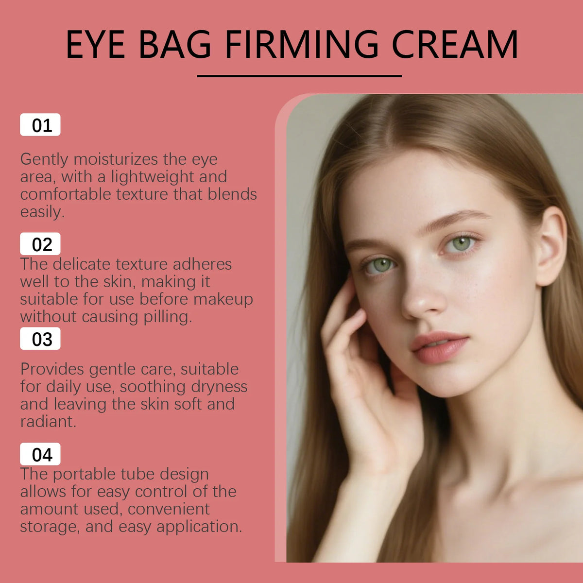 Retinol Eye Cream Firming Eye Bags Lightening Dark Circles Anti Aging Moisturizing Tightening Skin Instant Eye Lifting Treatment