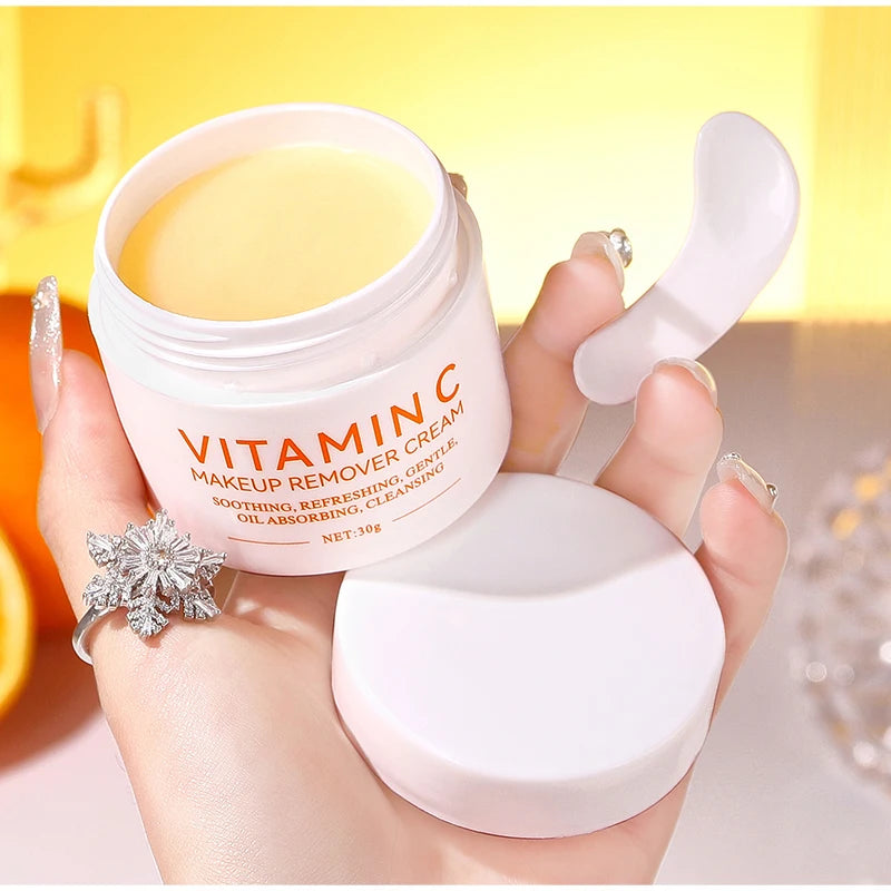 Vitamin C Cleansing Balm Easily & Effectively Remove Makeup Deeply Cleanses Nourishes Skin Refreshed & Non-greasy Cleansing Balm