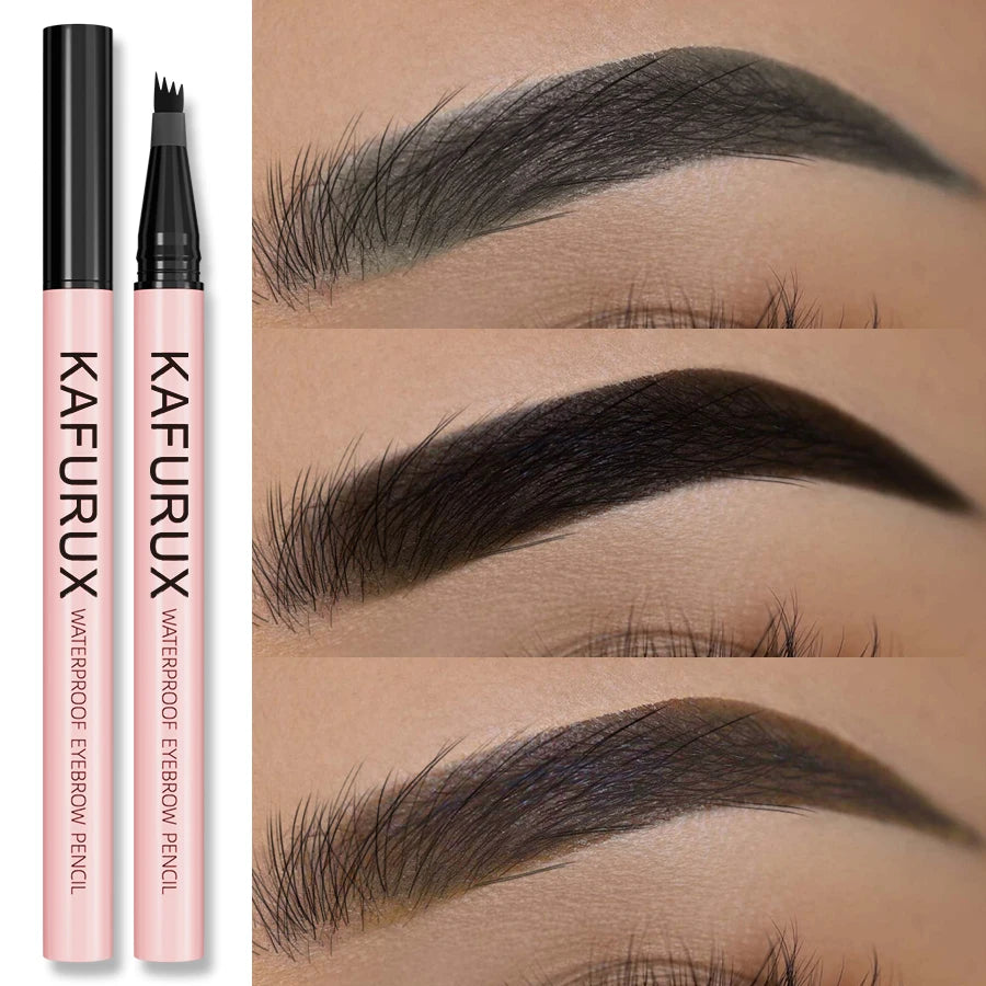 1PC 4 Point Eyebrow Pencil Pen Makeup Waterproof Liquid Eyebrow  Long Lasting Cosmetic Fine Sketch Liquid Eye Brow Tatto Pencil