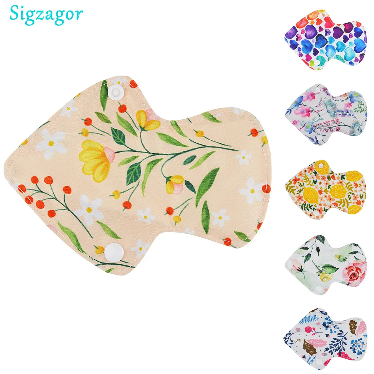 [Sigzagor] 1 Thong Panty Liner XXS Cloth Menstrual Pad Reusable Washable Bamboo Sanitary