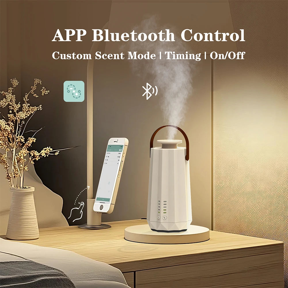 NAMSTE Portable Battery/Type-C Aroma Diffuser for Hotel Home with Leak Proof Technology Night Light Bluetooth Waterless Diffuser