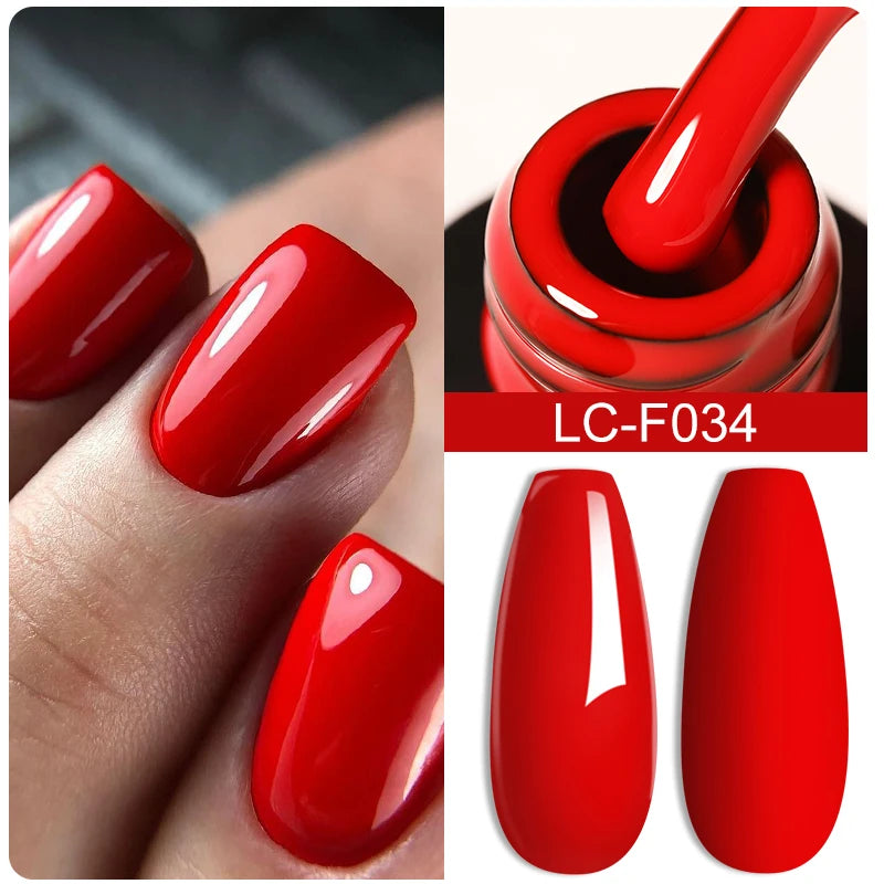 LILYCUTE Dark Grey Matte Color Series Gel Nail Polish Winter Long Lasting Full Coverage Manicure Soak Off Nails Art Gel Varnish