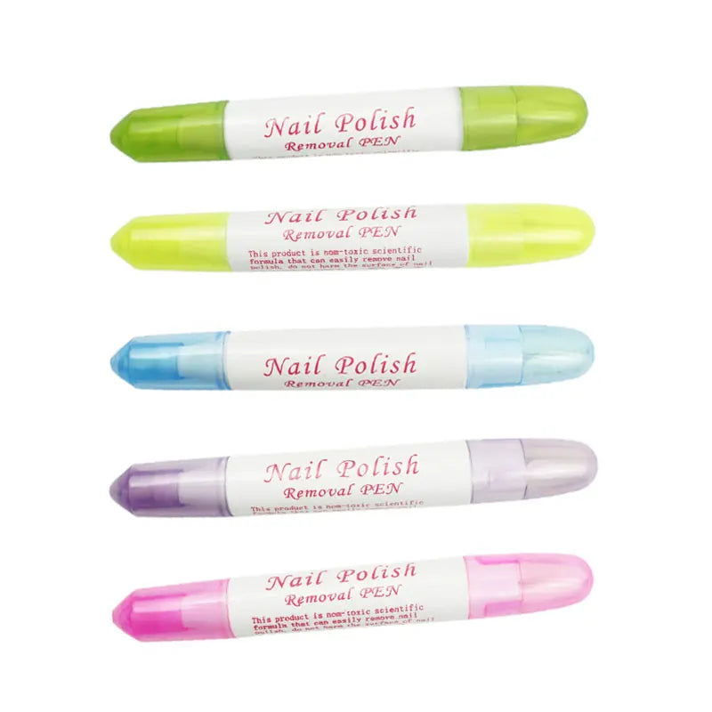 Nail Art Corrector Pen Remove Mistakes with 3 Tips Newest Nail Polish Remover Pen Cleaner Erase Manicure
