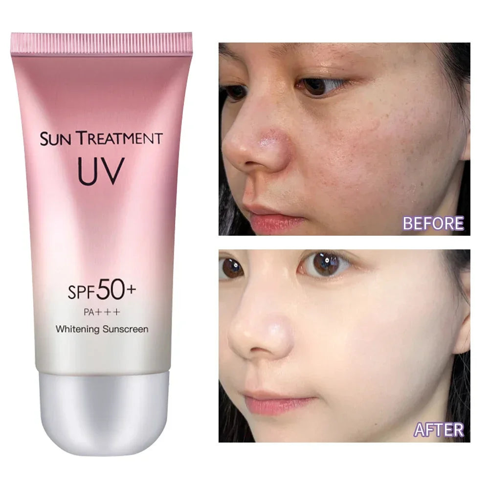 60ml Waterproof Facial Body Sunscreen Whitening Sun Cream Sunblock Skin Protective Cream Anti Sun Facial Protection Cream SPF50+