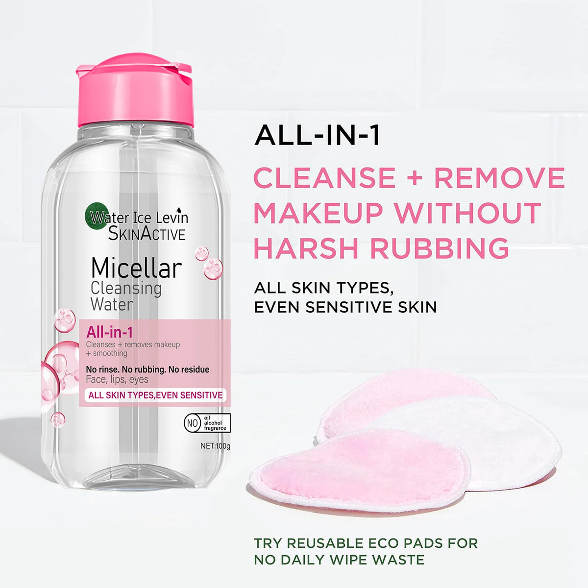 Winter Hydrating Micellar Water | All-in-1 Cleanser to Remove Makeup & Smooth Skin | No Rinse, For All Skin Types