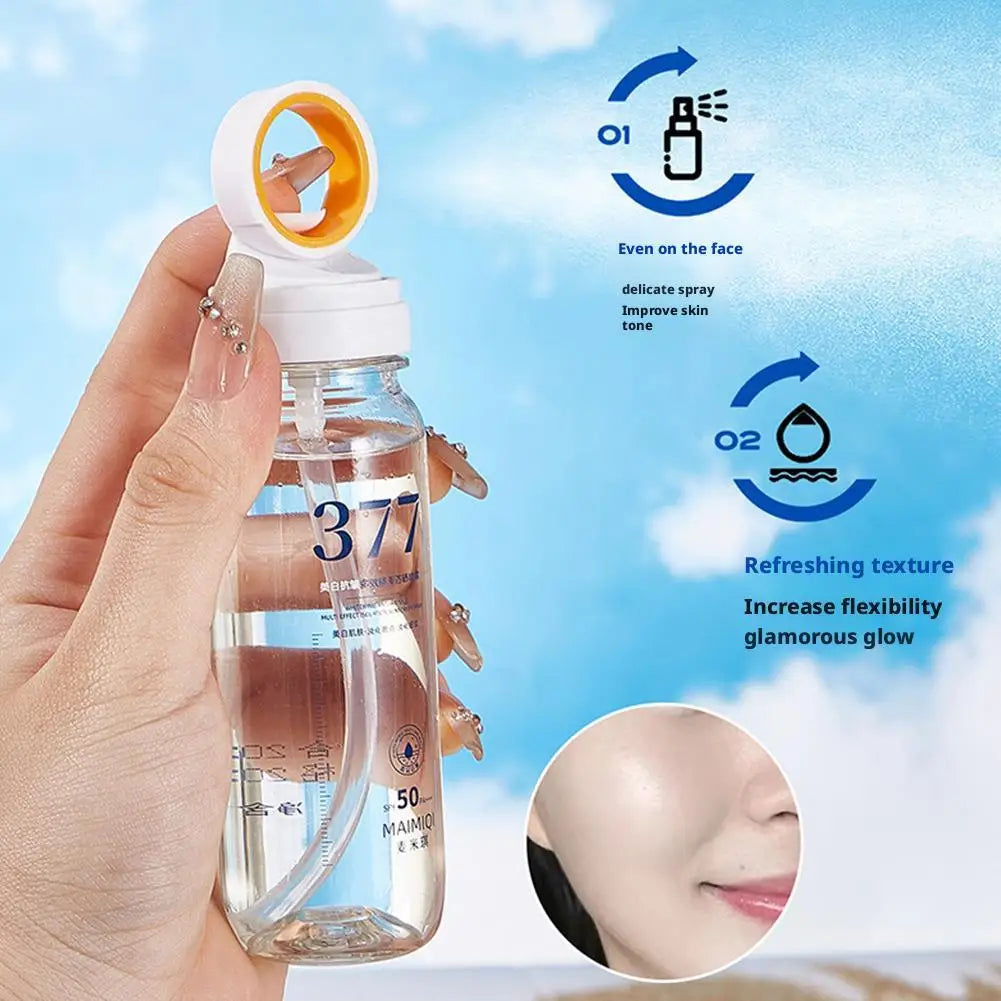 1/3/5pcs 90ml 377 Facial Skin Whitening Sunscreen Spray Multi-effect Isolation Sun Protection Spray SPF 50+ Deep Skin Repair