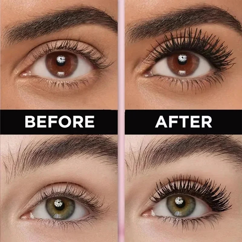 5D Waterproof Mascara Eyelashes Lengthening Long Lasting Silky Lash Black Eyelashes Extension Make Up Beauty Eye Korean Cosmetic