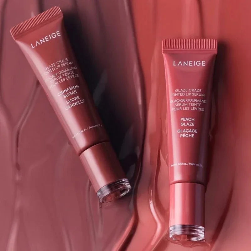 Laneige Lip Glowy Lightweight Hydration Lip Balm Gloss Tint Shea Butter Honey Donut Colored Lipstick Moisturising Lip Oil Care
