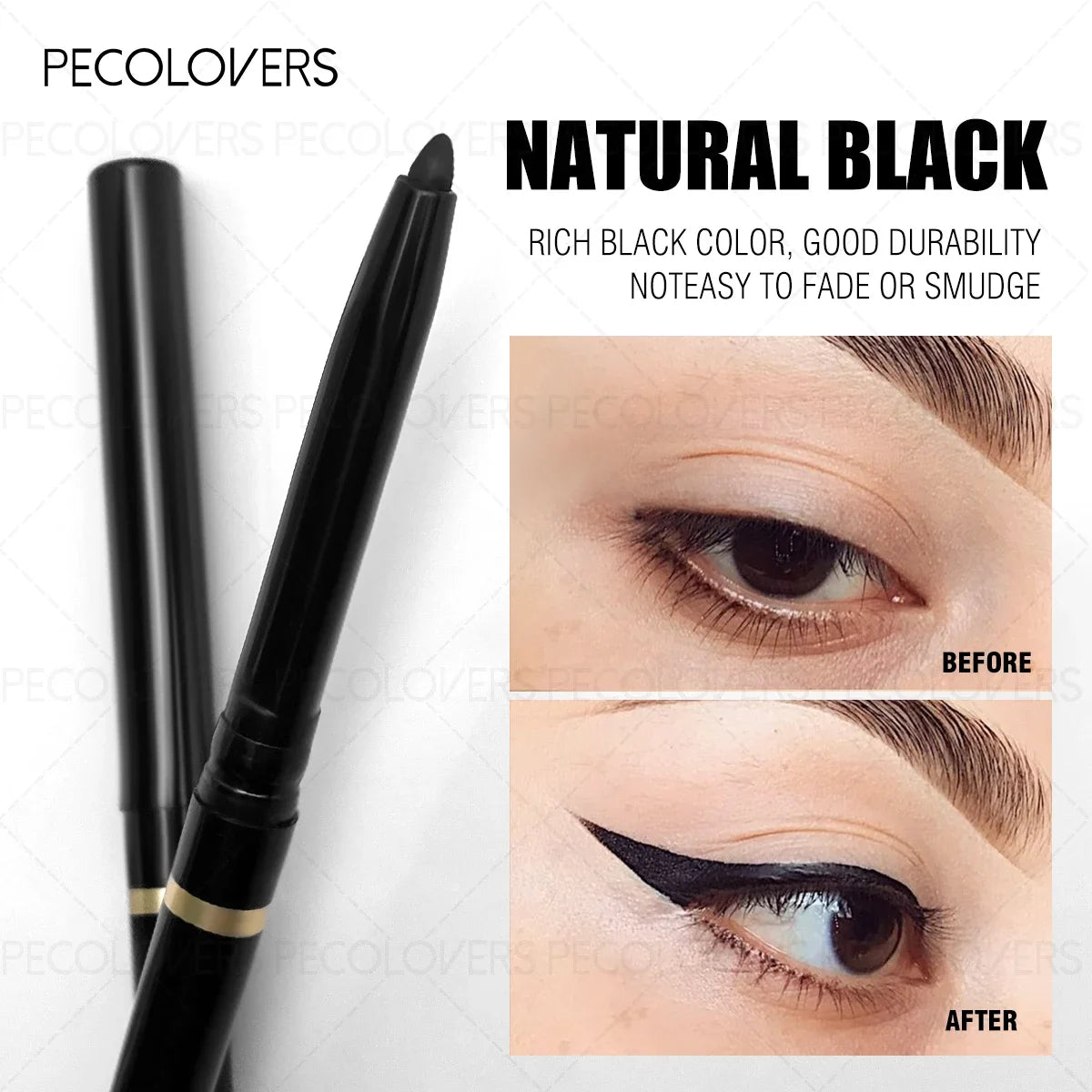 2PCS Green Matte Waterproof Eyeliner Gel Pencils – Creamy And Smooth Texture, Easy to Apply, Sweat-Proof And Long-Lasting