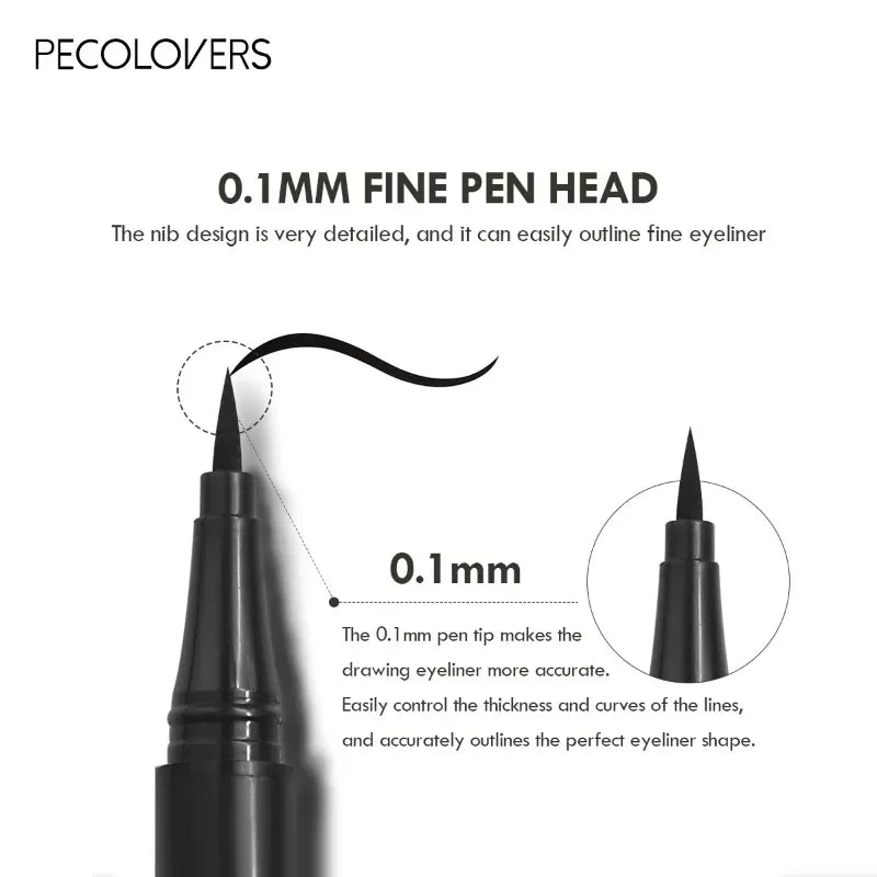 5PCS/Set 0.1mm Liquid Eyeliner Eyebrow Pencil - Anti-sweat, Anti-fouling, Lightweight, Quick-drying, Suitable for All Skin Types