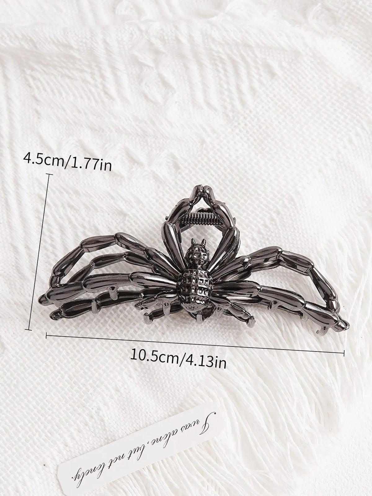 1pc Spider-Shaped Metal Hair Claw, Hair Claw, Gothic Spider Hair Accessory Street Claw Clips Hair Jaw Fall Winter Hair Accessories For Women For Vacation Outfits Woman Summer Beach  sc2307295652513873