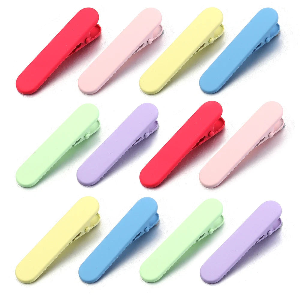 20Pcs Candy Color Professional Hairdressing Salon Hairpins Iron Duckbill Hair Clips DIY Alligator Hair Care Styling Tools