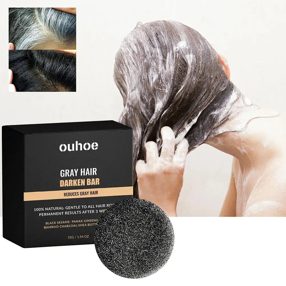 55g/60g Onion Rosemary Shampoo Soap, Handmade Soap Oil Control And Dandruff Removal Soap For Both Men & Women