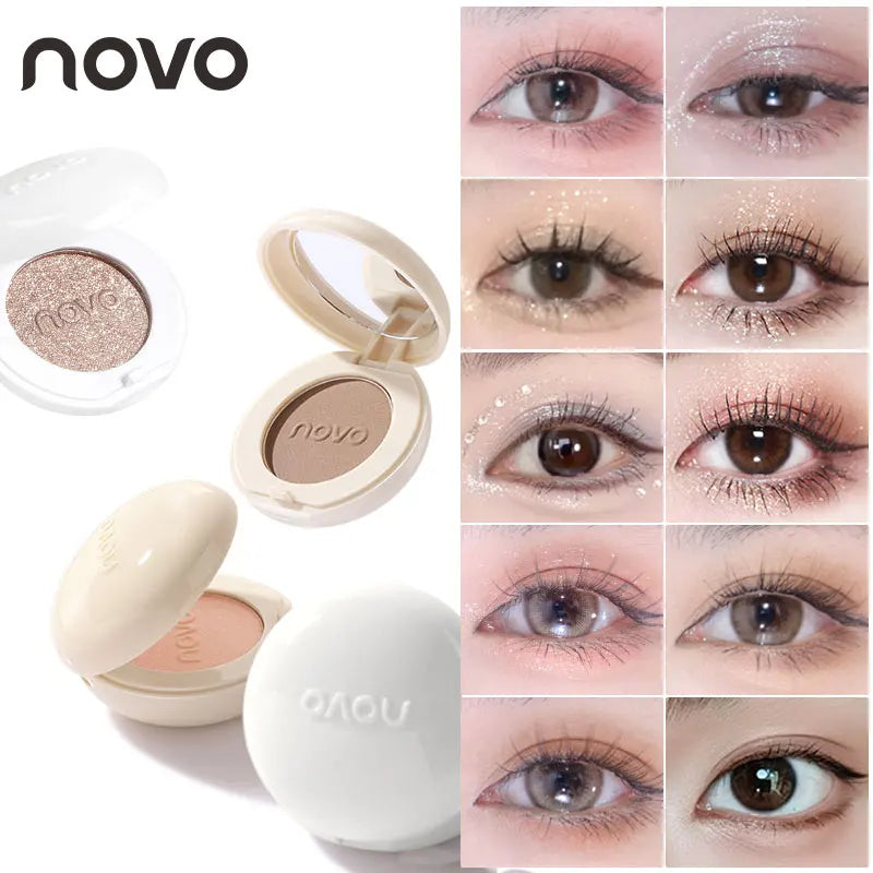 Single Glitter Eyeshadow, Lightweight Glitter And Matte Eyeshadow, Long Lasting, Smudge Proof, Shimmer Eyeliner And Blush Look