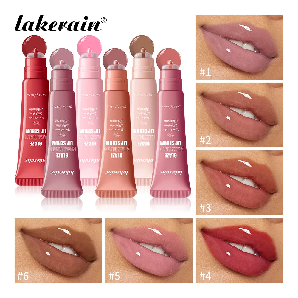 Lip Gloss Glowy Balm Tinted Lip Moisturizer Repairing Nourishing Lip Tint Glow Liquid Lip Gel Hydrating Lips Care