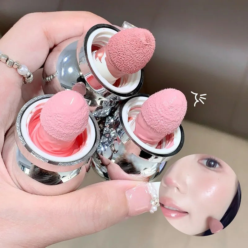 Liquid Blusher Peach Jelly Color Powder Rendering Moisturizing Long-lasting Beauty Expands Contracts Cheek Face Blush Makeup