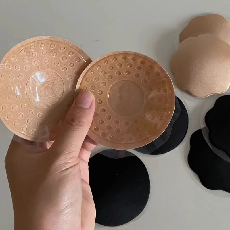 Reusable Invisible Silicone Nipple Cover Self Adhesive Breast Chest Bra Pasties Pad Mat Stickers Accessories Lift for Women