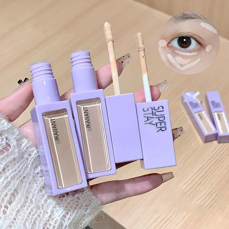 Color Correction Liquid Concealer White Foundation Makeup Base Face Brighten Cover Up Dark Circles Waterproof Concealer Stick