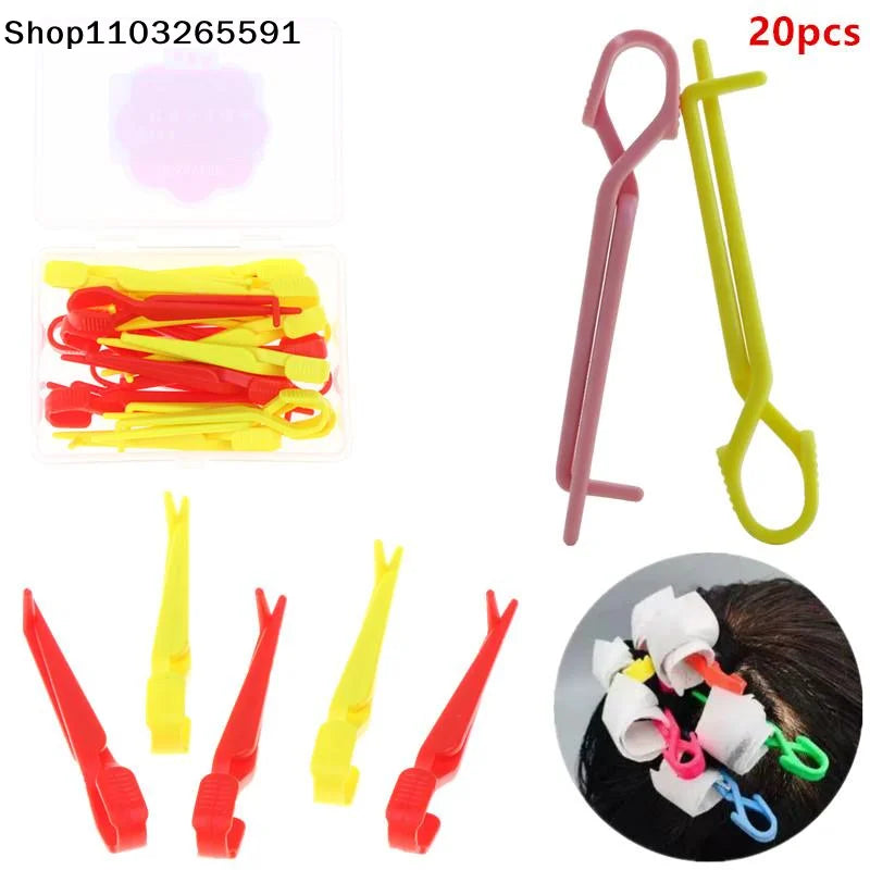 20Pcs Men's Texture Styling Position Clamps Hair Salon Perm Clips Anti-slip Positioning Clip Air Bangs Hair Clip