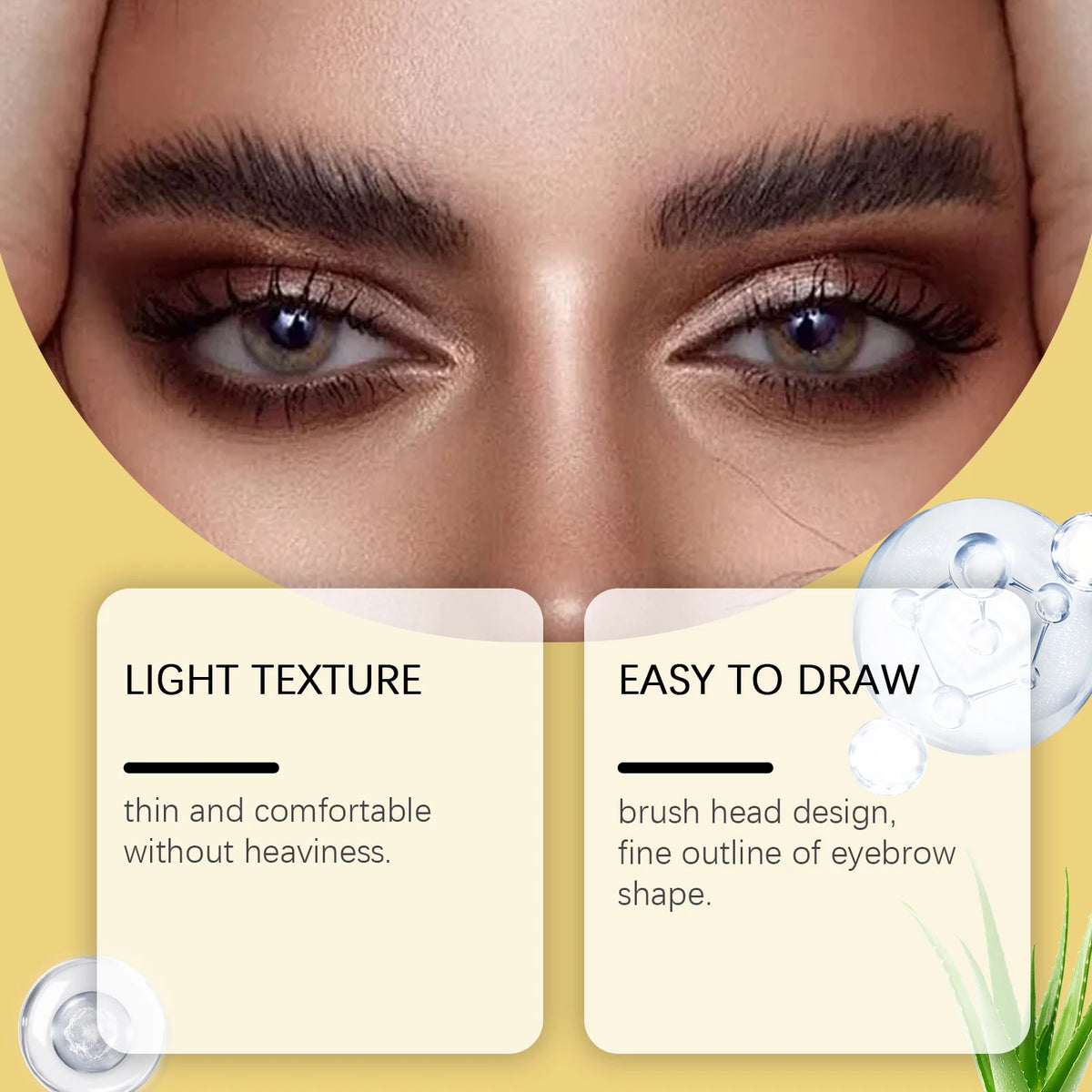 Zephoco Tinted Brow Gel Lasting Waterproof Sweatproof Matte Natural Eye Brow Dye Eye Brow Tint Enhancers Eyebrow Cream Cosmetic