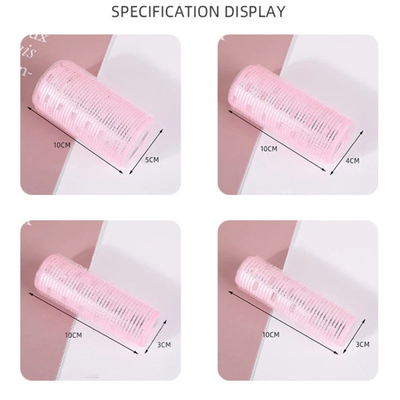 Different Size Self Grip Hair Rollers Magic Curler Plastic Self-adhesive Hair Curling Hairdressing Tool Girl Beauty Styling Tool