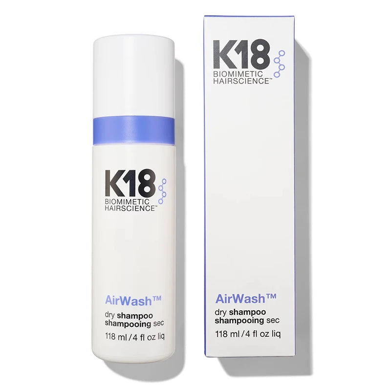 Original K18 AirWash Dry Shampoo 118ml Conditioners NonAerosol Balances Scalp Controls Excess Oil Production Repair Dry