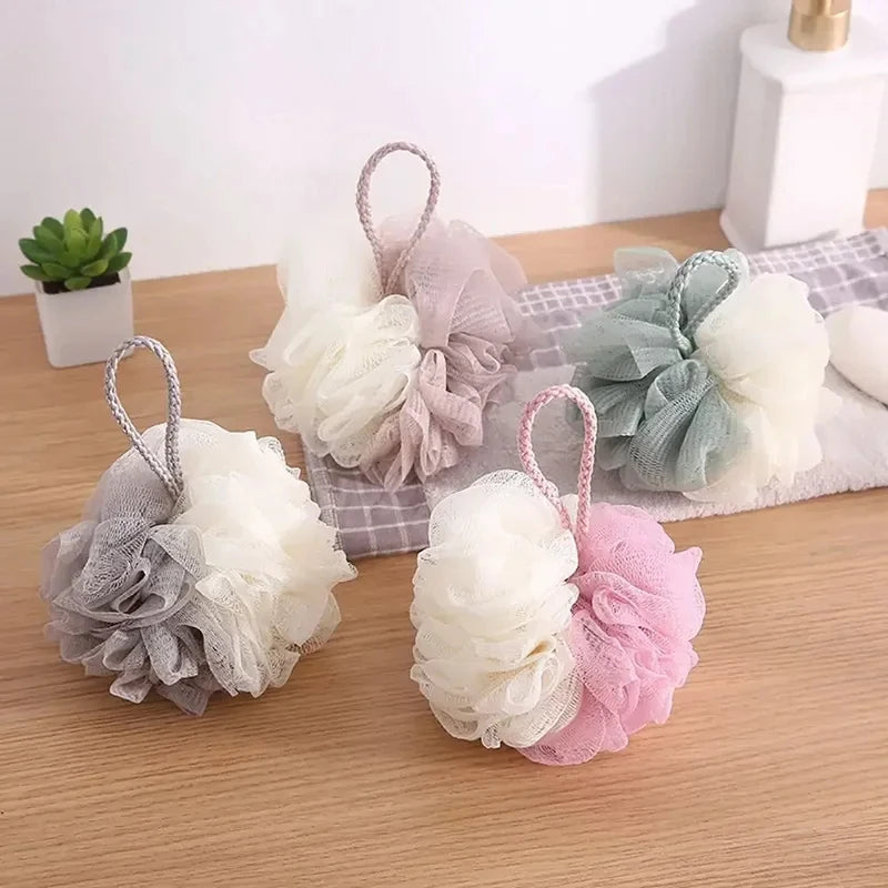 Exfoliating Shower Mesh Sponge Foaming Bath Ball Soft Body Scrub Back Cleaner Bath Accessories