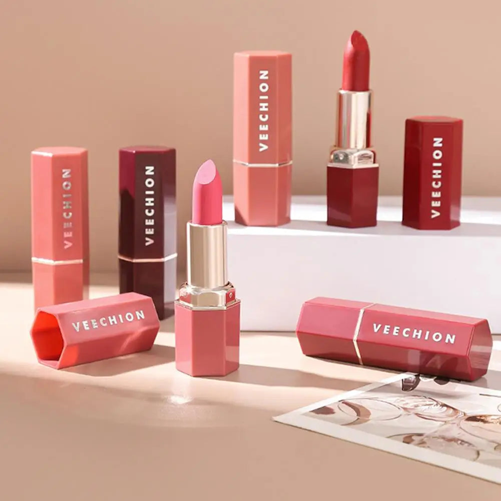 Nude Matte Lipstick Non-stick Cup Lip Stick Not Fading Velvet Lipsticks Waterproof Long Lasting Sexy Red Pink Makeup Cosmetics