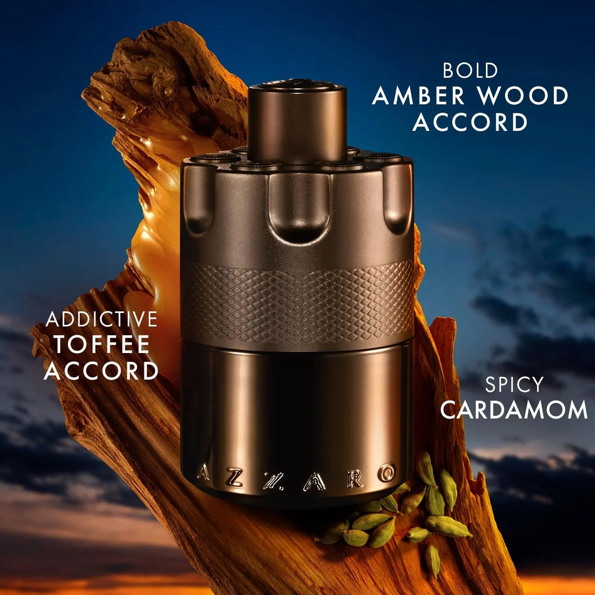 Azzaro The Most Wanted EPP Intense - Woody & Seductive,Fougère, Ambery & Spicy - Lasting Wear - Luxury Perfumes for Men