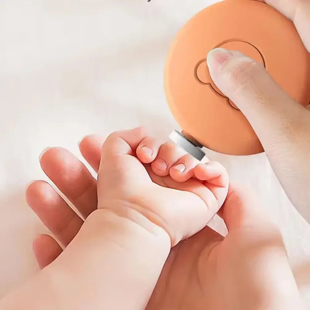 Baby Electric Nail Trimmer Kid Nail Polisher Tool Baby Care Kit Manicure Set Easy To Trim Nail Filer Clippers For Newborn