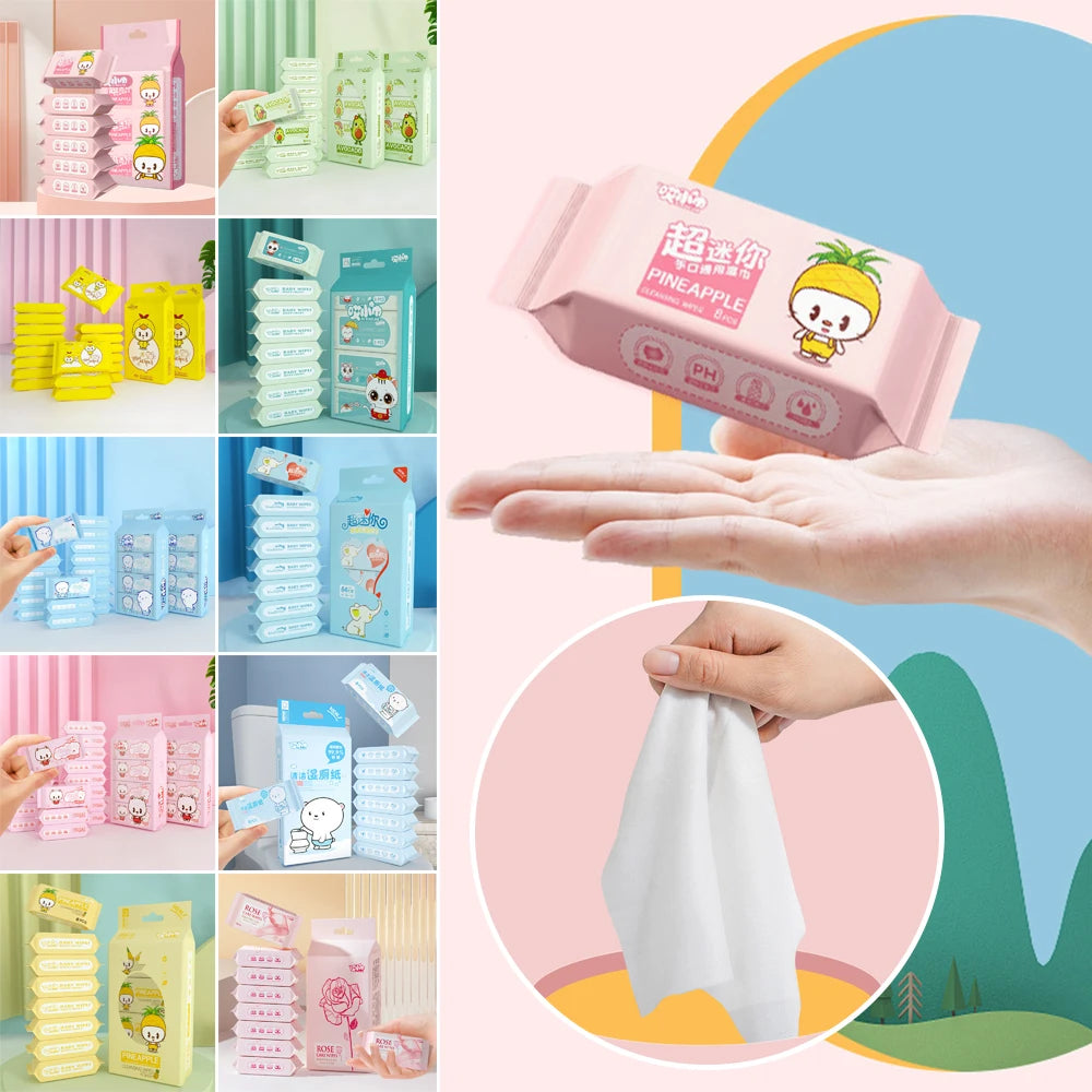 New Soft Baby Wet Wipes Hand Mouth Cleaning Large Pack Baby Gentle Wipes Disposable High Quality Freshing Cleaning Wipes Babies