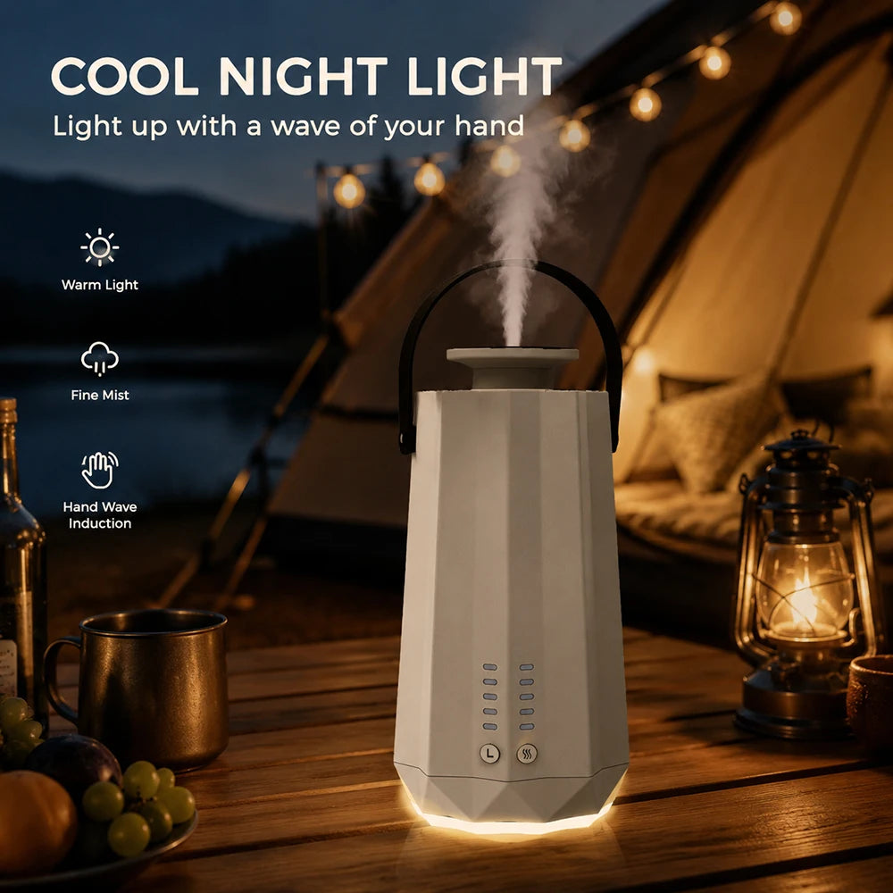 NAMSTE Portable Battery/Type-C Aroma Diffuser for Hotel Home with Leak Proof Technology Night Light Bluetooth Waterless Diffuser