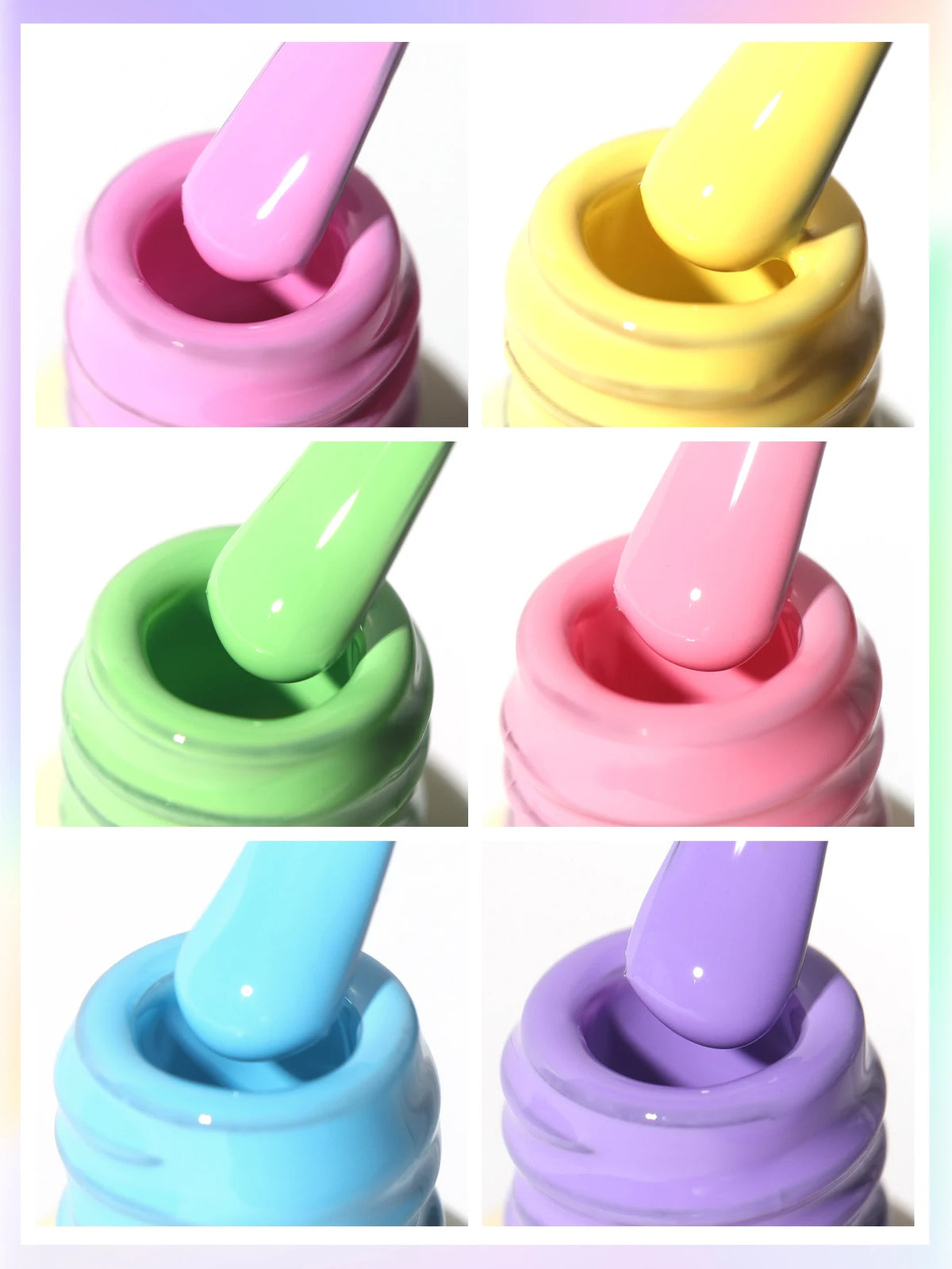 1/6 pcs Spring and Summer Manicure Popular Sweetheart Candy Series 6 Colors Optional Nail Polish Gel Women's Nail Salon