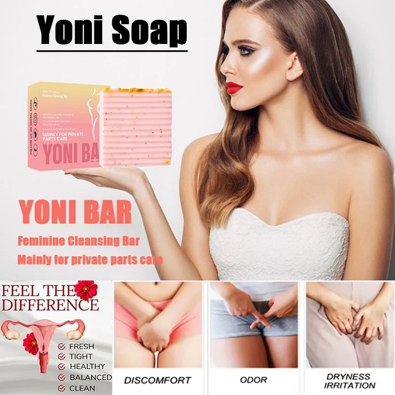 1/3Pcs Yoni Soap Vaginal Wash Deodorant Vagina Smooth Tighten Reduce Itch Feminine Hygiene Cleansing Gynecological Care Products